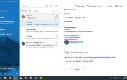 Guía Detallada: Cómo Configurar un Correo Corporativo con Outlook o la App “Correo” de Windows 10 en Chile con CEODATA
