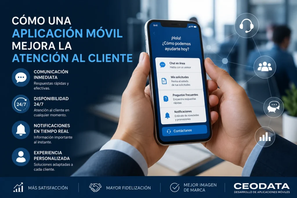 Cómo una Aplicación Móvil Mejora la Atención al Cliente | CEODATA